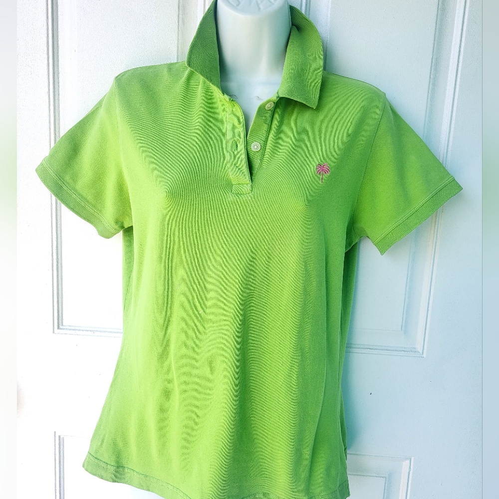 Chartruese Green Lily Pulitzer Polo, M, Ladies
